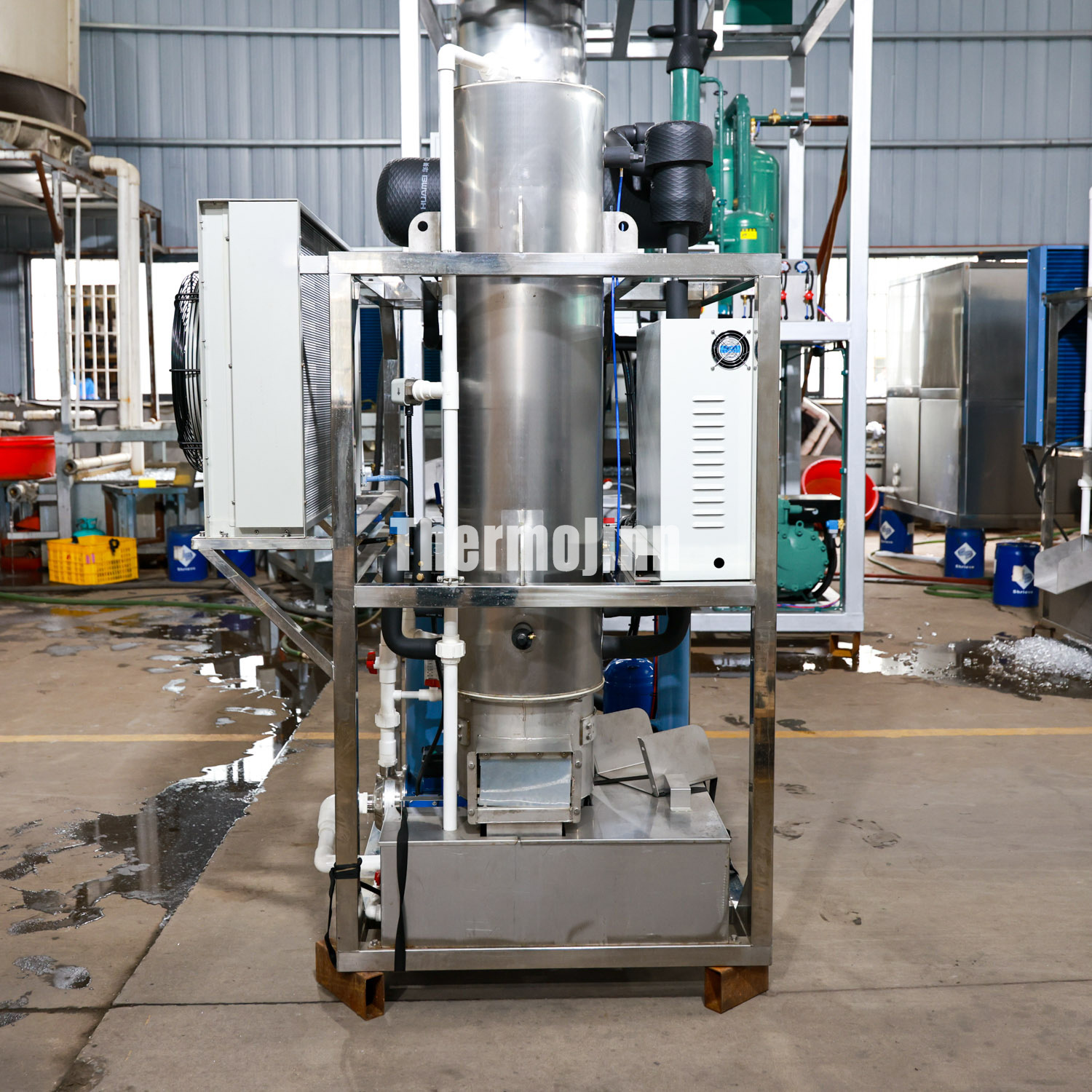 Hielo de tubo de 22mm a 35mm para satisfacer las diversas necesidades de bebidas comerciales Máquina de hielo de tubo de 10 toneladas Therembinn