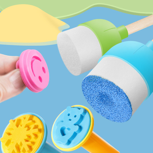 Children's graffiti finger painting ink pad disc 36 colors kindergarten DIY palm painting rubber stamp ink pad set