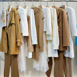 SYWOU·茜舞2025秋冬中长款英伦风衣系列货三标齐全尾货清仓批发