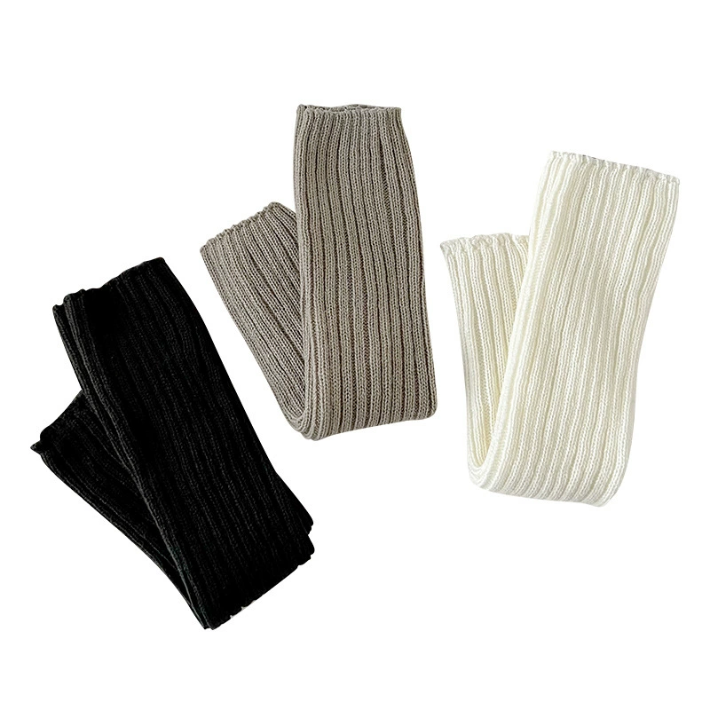 Шарфы вязаные gaiters, демисезонные тёплые черные осенние носки