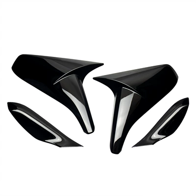 Suitable for 14-19 Models of Chevrolet Camaro C7 Horn-Shaped Rearview Mirror Cover Modified Car Rearview Mirror (Other Automotive Exterior Supplies) - high-gloss-black