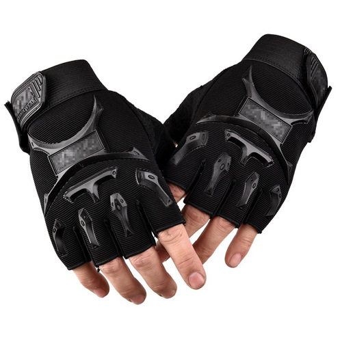 Cycling half-finger gloves, tactical gloves, breathable, non-slip, fingerless, thin outdoor sports gloves for men and women, students