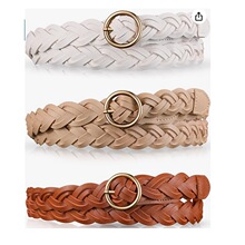 B 72577 Braided Round Buckle Belt Ůʿ���� ����ѷ�羳ŷ����