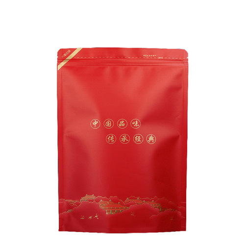 Universal crane tea sealed bag kraft paper packaging half a pound Pu'er tea black tea loose tea one pound storage stand-up bag