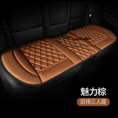 temperature settings, cigarette lighter port, USB — Multi-function pad - three-seater-rear-row-coffee-color