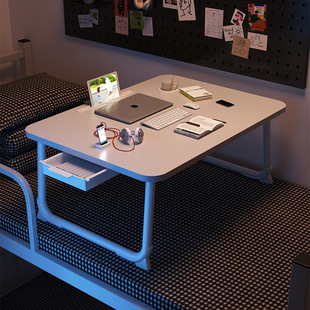 Factory Direct Sales Bed Desk Foldable Small Table Dormitory Computer Desk Bunk Small Table Home Office Study Table