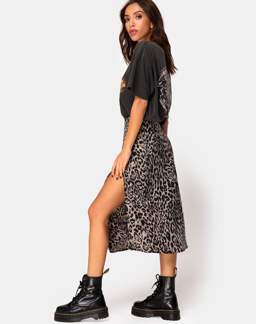 147g Weight Midi Dress Dress Length Type Skirt Dresses Type Polyester Fabric Type High Waist Waist Line High Elasticity Elasticity Holiday, Daily Occasion Loose Fit Type Leopard Pattern Summer Season Women's Gender Printing Design Streetwear Style Summer Streetwear Leopard Polyester Midi Dress Skirts 57