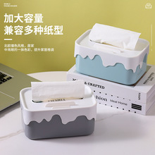 卡通纸巾收纳盒网红可爱款抽纸盒家用客厅纸抽盒卷纸筒盒餐巾纸盒