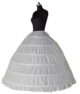 Factory direct supply wedding dress skirt foreign trade 6 steel skirt increase performance dress skirt no yarn six circle petticoat wholesale