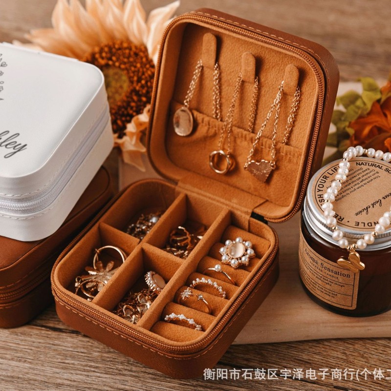 Etsy Xiyin TUMU クロスボーダーカスタマイズロゴヨーロッパとアメリカの人気の PU スクエアジュエリーボックスジュエリーボックスバレンタインデーギフト|undefined