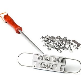 Fire Imprint Barbecue Imprint Barbecue Imprint English Alphabet BBQ branding iron