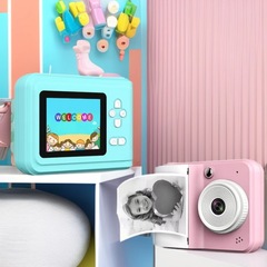 写真やビデオを撮影できるクロスボーダー子供用ポラロイド印刷カメラ、高ピクセルの漫画カラーの熱玩具ギフト
