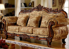 4I欧式布艺沙发123组合简欧风格客厅大小户型可拆洗整装实木三人