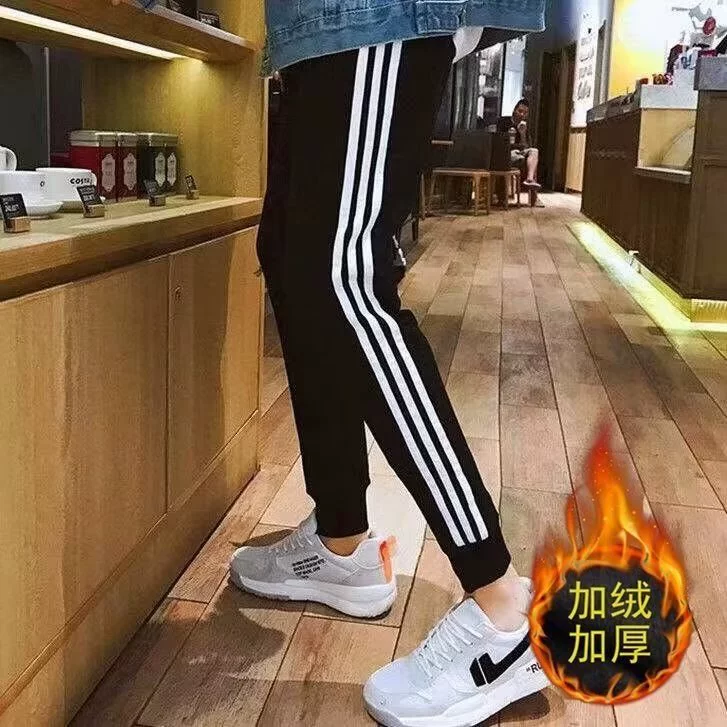Tide Brand Boot Noot Three Ban свободные новые спортивные штаны повседневные осенние и зимние бархатные брюки мужские приливы оптом