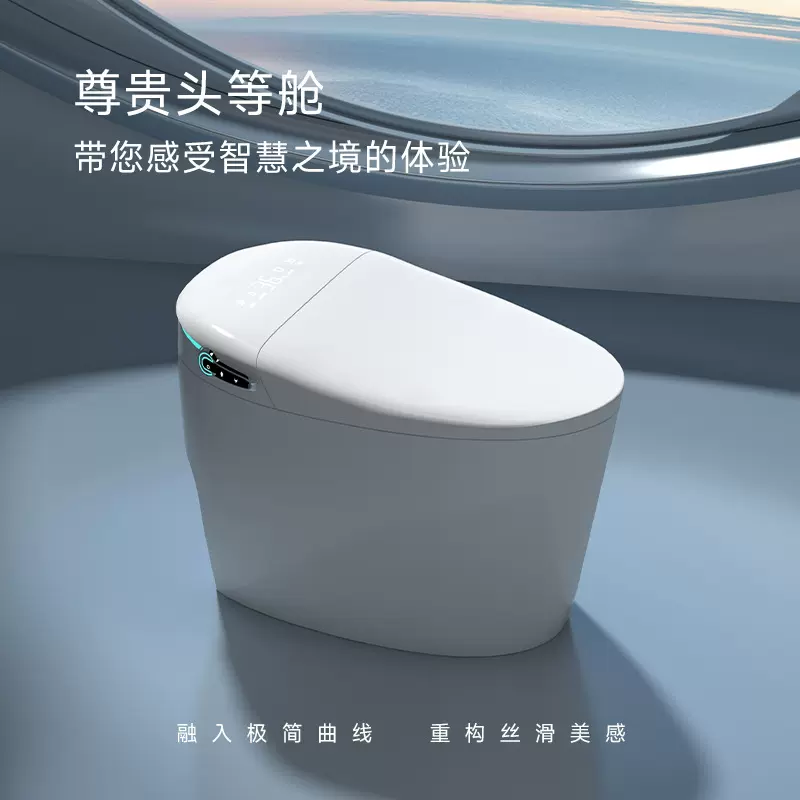 跨境款智能马桶批发家用工程感应夜灯多功能遥控智能座便器马桶