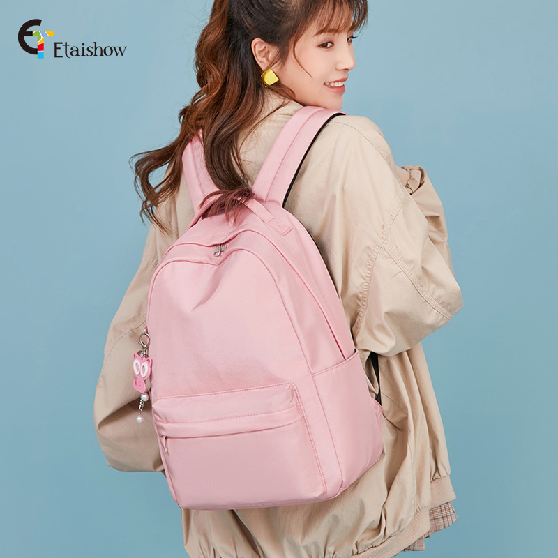 Nuevo Rosa Escuela Primaria estudiante schoolbag niñas gran capacidad estilo coreano simple mochila estudiante mochila