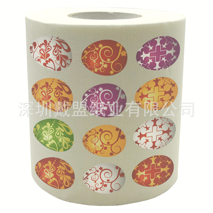 Easter Egg Printed Toilet Paper 2025 New Easter Printed Household…