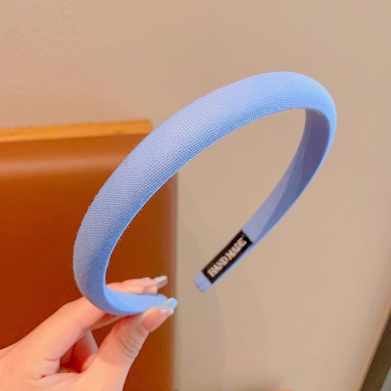 Colegio coreano estilo de color sólido bandas de cabello de chicas simple bandas de cabello delgado de presión universal tarjeta de cabello 2025 nuevo toque de cabello primavera