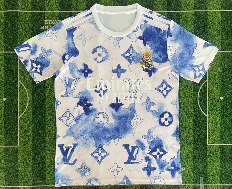 特别版足球服皇马巴西2526跨境短袖t恤休闲运动球衣球迷西甲球队|undefined