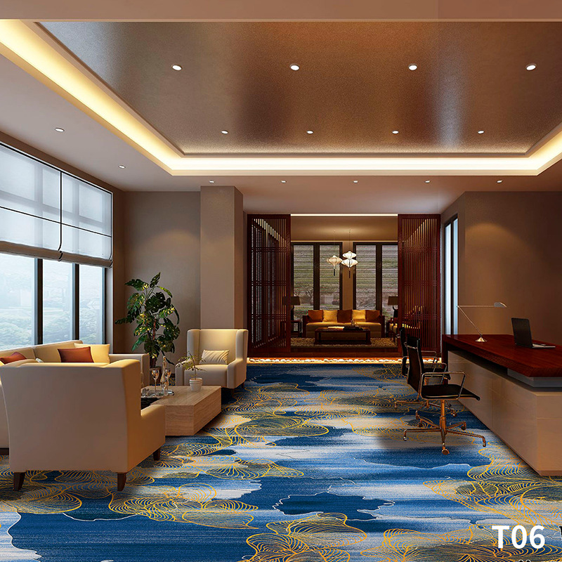 Salón de billar, oficina del hotel, tienda completa dedicada, alfombra ignífuga, pasillo grueso, tienda completa, alfombra comercial personalizada