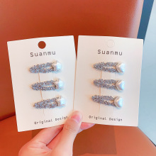 宝宝发夹韩系星星爱心水钻bb夹发卡儿童发饰侧边刘海夹碎发夹头饰