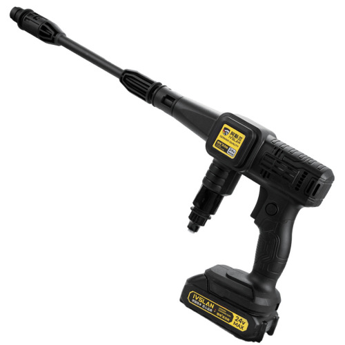 Aslan Portable High-Pressure Wireless Lithium Battery Car Wash Machine Household Car Wash Water Gun Charging Brush Pump Cleaning Machine Wholesale
