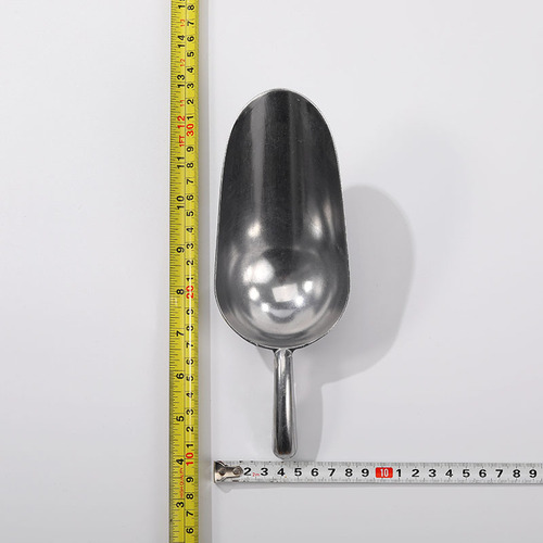 New aluminum alloy ice shovel, household kitchen grain feed shovel, Midian supermarket dried fruit ice cube multi-purpose round shovel