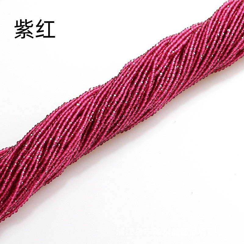 Hilo de algodón aguja súper pequeña Perla de cristal encadenada cuentas vidriadas DIY accesorios de ropa hechos a mano pulsera collar cuentas dispersas accesorios