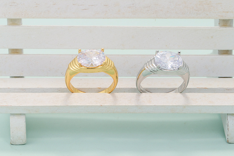 Geometric Pattern Unisex Gender Korean Jewelry Retro Simple Personality Hip-hop Open Index Finger Ring