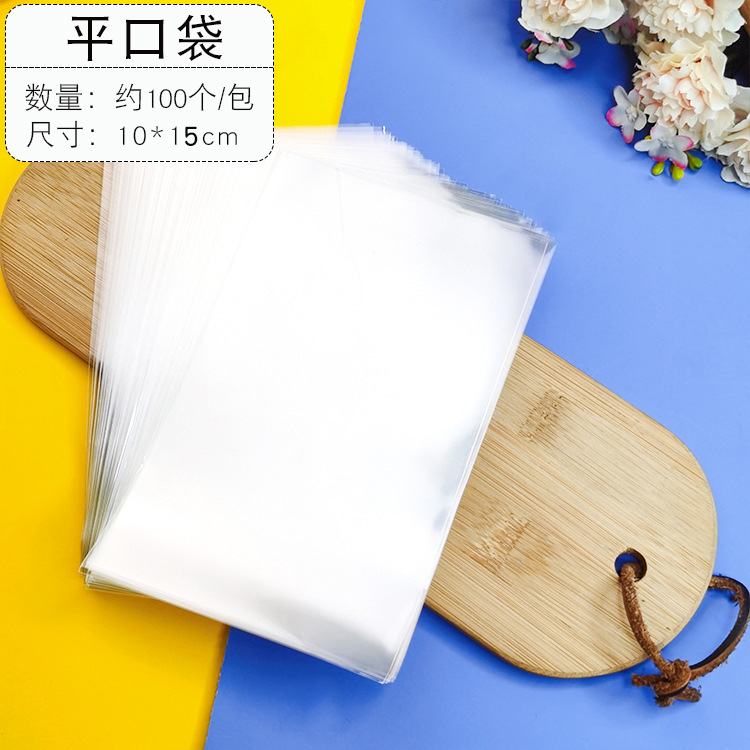 Pastel de chocolate Lollipop bolsa de plástico transparente OPP bolsillo plano bolsa de embalaje para hornear oferta especial al por mayor 100 piezas Precio