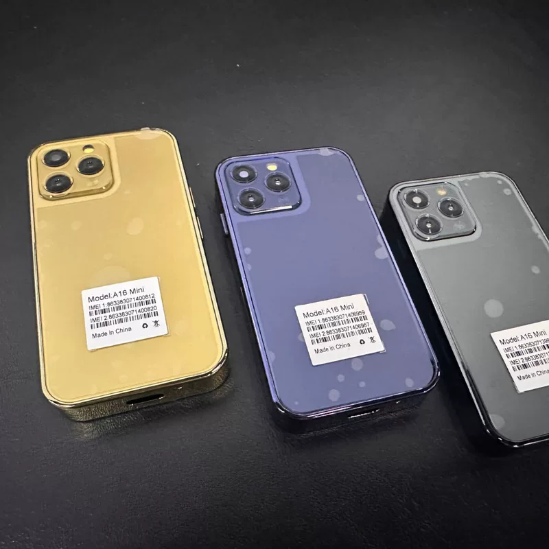 Смартфон A16mini ультратонкий карманный, Android, двойной SIM (dual standby), 2 ГБ+16 ГБ