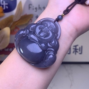 Hetian Jade Yanzi Buddha Pendant Women's Jade Pendant Yu Pei Big Belly Maitreya Laughing Buddha Jade Pendant Live Wholesale