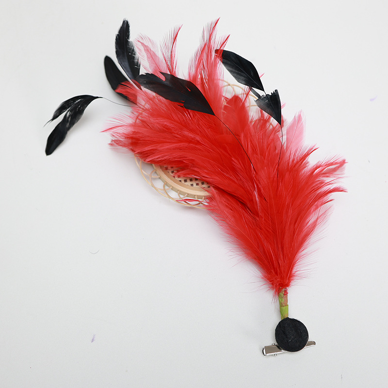 Plumas rojas al por mayor boda jardín de infantes diy plumas hechas a mano pieles de pavo pendientes de plumas de ganso accesorios accesorios de ropa image 53