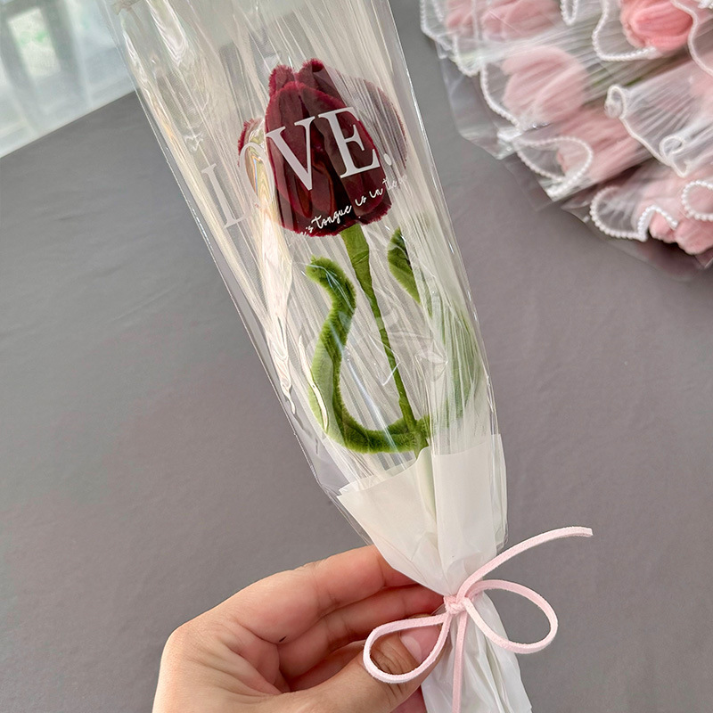 ツイストチューリップの花束手作りDIY材料包ヒマワリ教師の日にクラスメートに七夕祭りのプレゼントを贈る|undefined