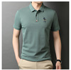 Summer polo, breathable short sleeve T-shirt, 2021 years, with embroidery, wholesale