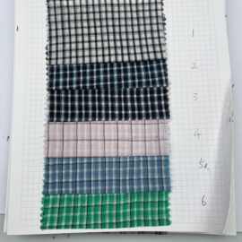 春夏色织新品韩风全棉涤棉格子条纹男女童装衬衫连衣裙吊带鞋材