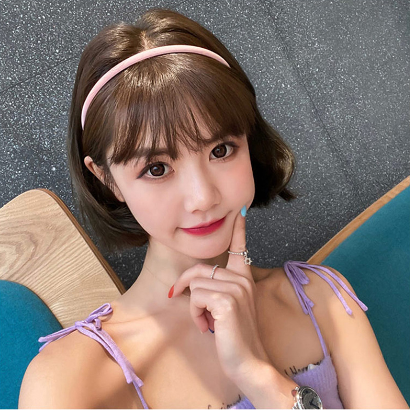 Diadema de la cueva para el cabello para mujer Corea 2025 nuevo lavado de cara con horquilla, cabello a presión, red antideslizante, banda para el cabello roja, horquilla simple