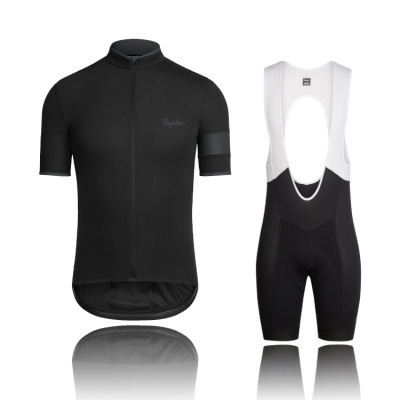 Cross Border in stock RAPHA Summer Men's and Women's Short Sleeve Cycling Wear suit Breathable Road Bike Strap Shorts