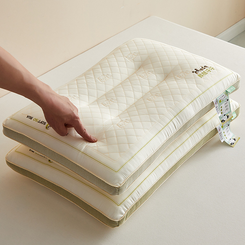 팬더 윙윙 거리는 라텍스 파티션 베개/성인-녹색 [쌍]]