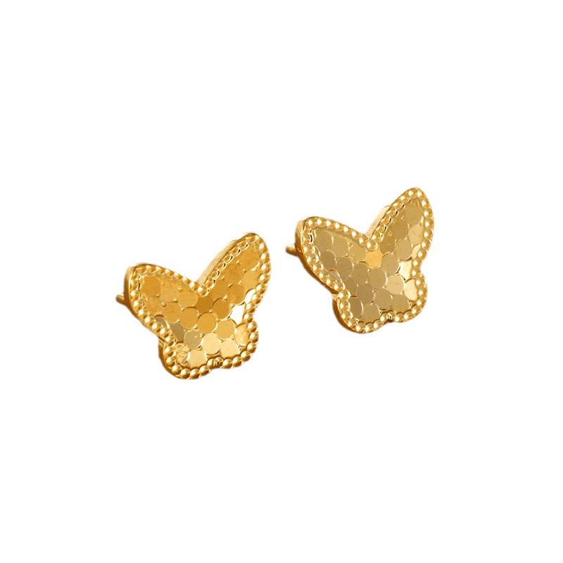 Xuping joyería 5D espejo panal de miel escama de dragón pendientes de moda geometría amor amor mariposa pendientes de orejas
