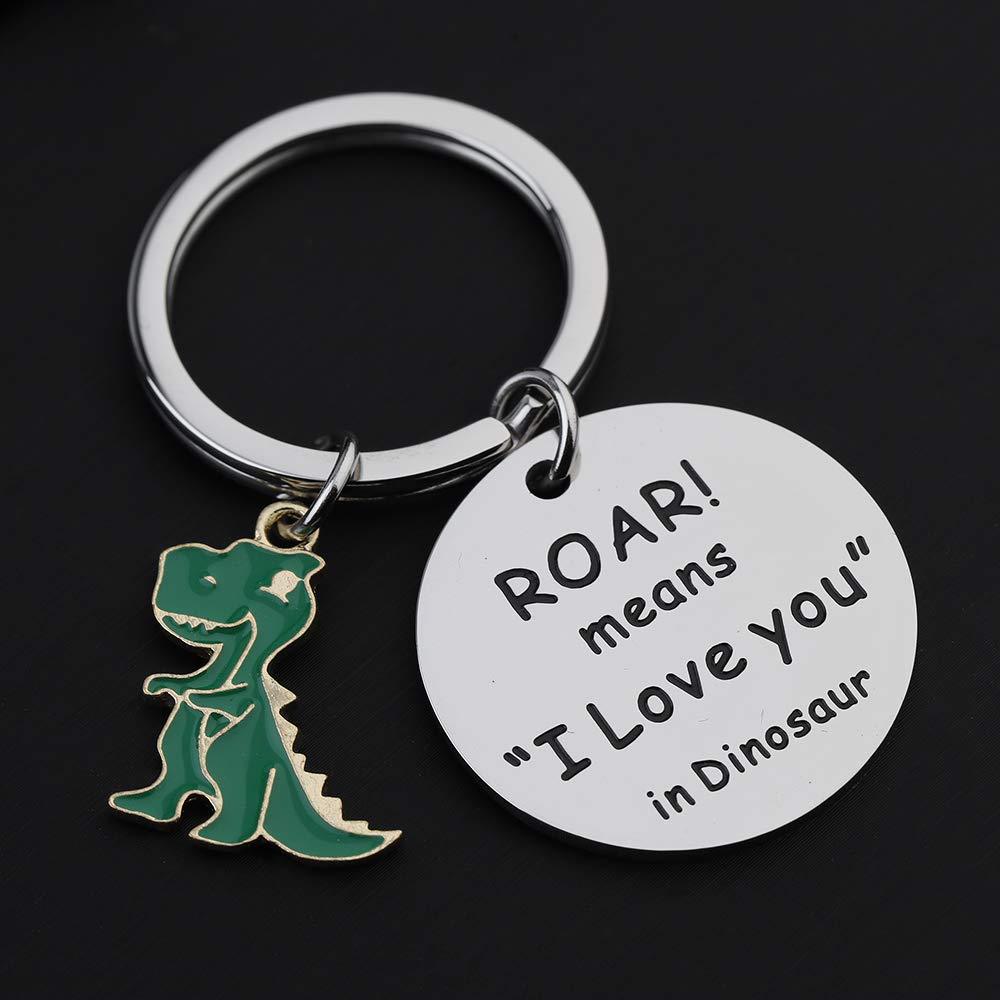 Valentine'S Day Festival Letter, Dinosaur Pattern Cute Simple Style Letter Dinosaur 201 Stainless Steel Valentine'S Day Unisex Keychain