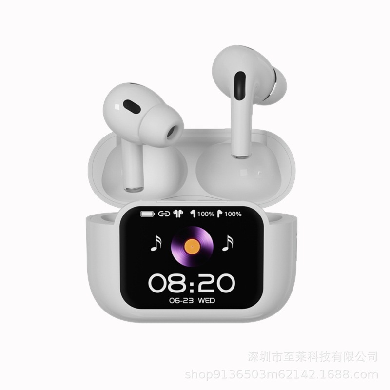 跨境A9pro无线蓝牙耳机入耳式降噪超长续航Ai翻译触摸智能彩屏|undefined
