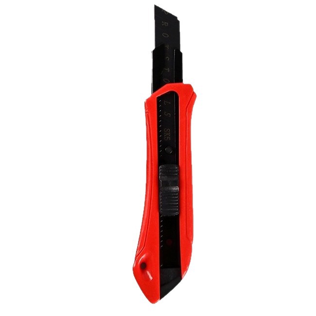 Cuchillo de uso general de hoja negra SK5 Cuchilla grande de 18mm Cuchillo de papel tapiz de metal de plástico Cuchillo de caja exprés Cuchillo de papel al por mayor