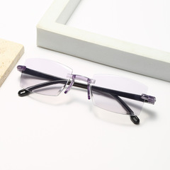 2023新款變焦老花鏡高清防藍光遠近兩用中老年老花眼鏡佩戴輕盈