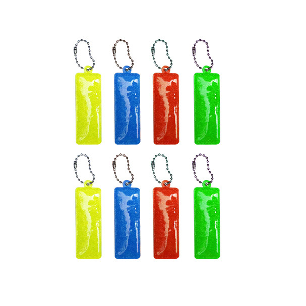 Barras de PVC transfronterizas de color reflectante llavero colgante de mochila escolar
