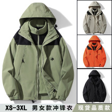 户外冲锋衣女秋冬季潮牌三合一高端可拆卸防风防泼水外套男登山服