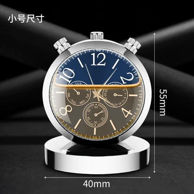 Car perfume ornaments dashboard, Perfplant seat - clock-ornaments-silver-small-size-cologne