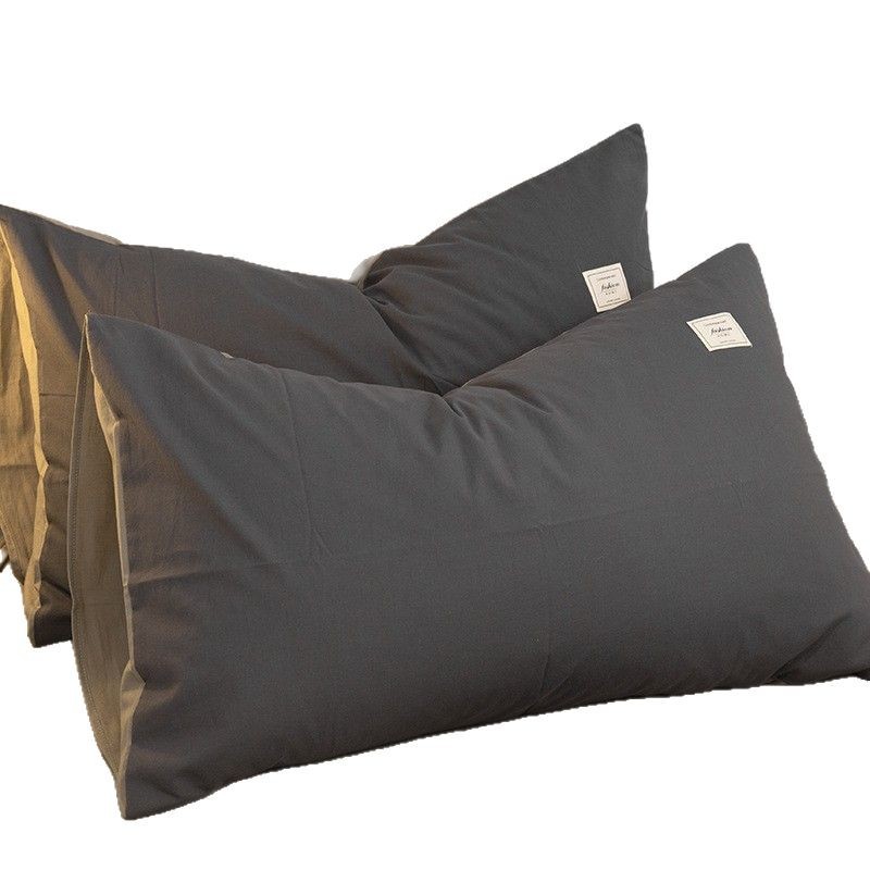 Funda de almohada de algodón ins, un par de fundas de almohada de algodón engrosadas para el hogar de celebridades de Internet, funda de núcleo de almohada individual, funda de forro interior