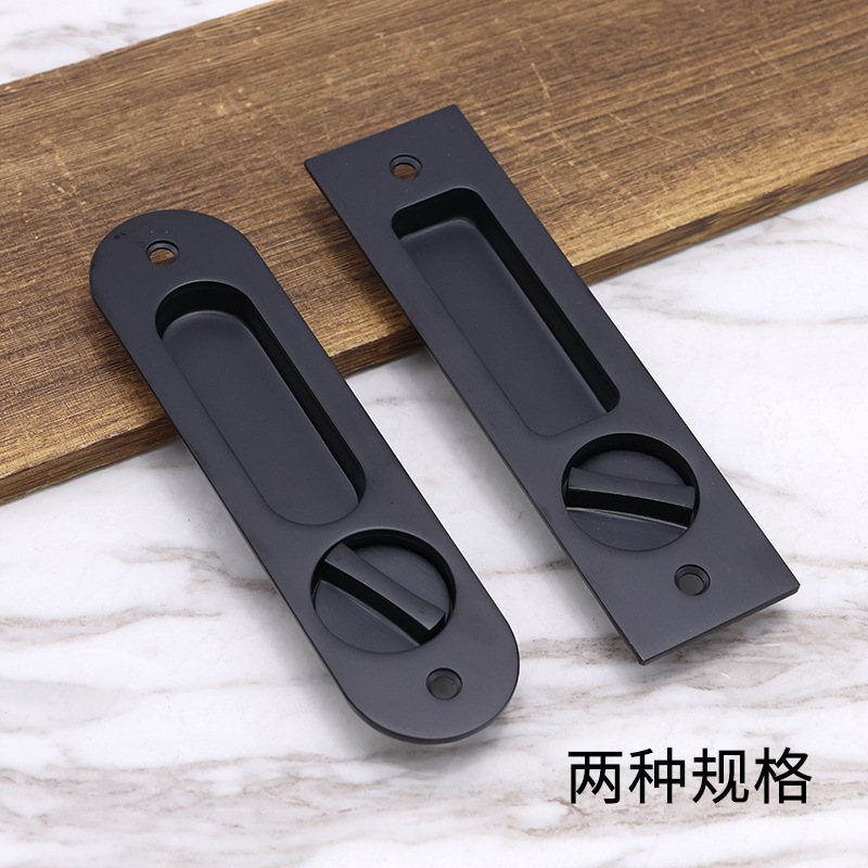 Cerradura de puerta deslizante incrustada mayorista de acero inoxidable gancho invisible cerradura de puerta deslizante cocina cerradura de puerta deslizante baño