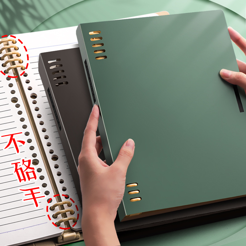 Kokuyo cuaderno de hojas sueltas B5 cuaderno de hojas sueltas estudiante de secundaria extraíble A5 un metro nuevo cuaderno de campus puro